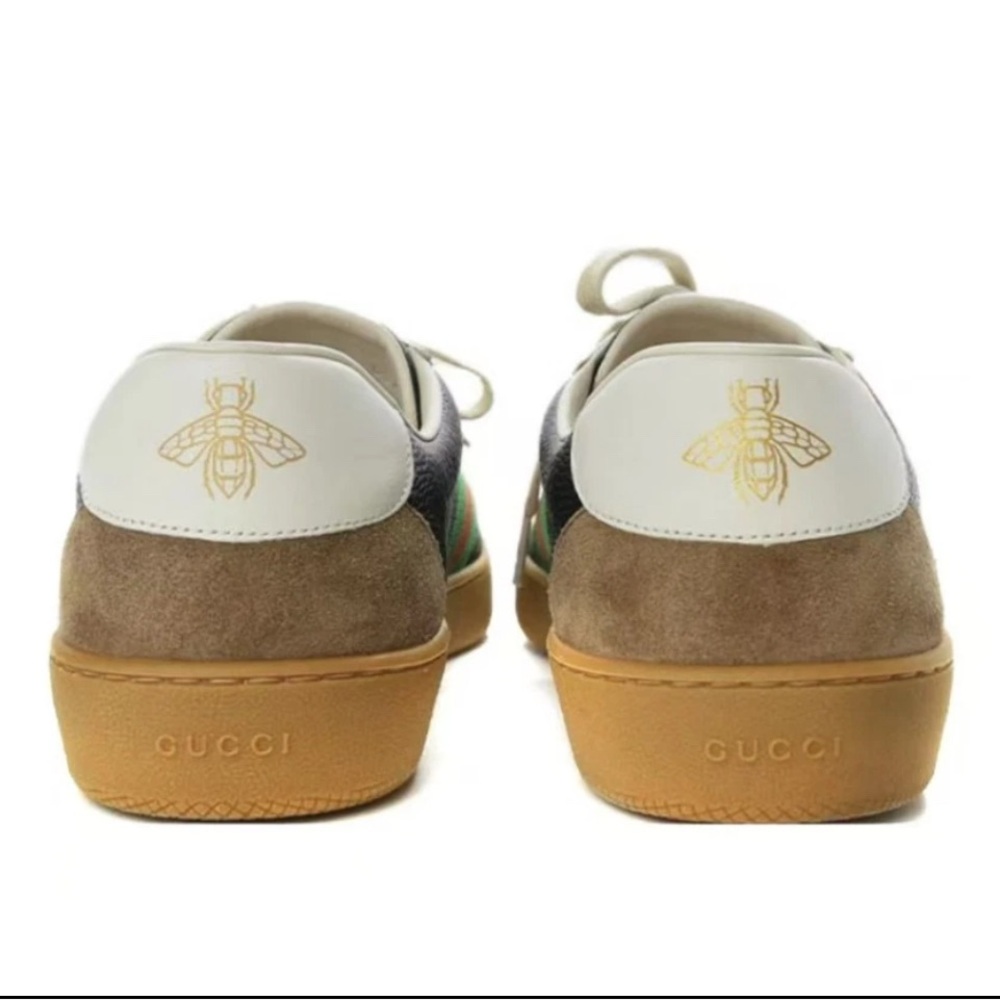 ⭐️GUCCI ✨G74 low-top sneakers. Brand NEW IN BOX Men's Navy and Brown Sneakers - Picture 6 of 7